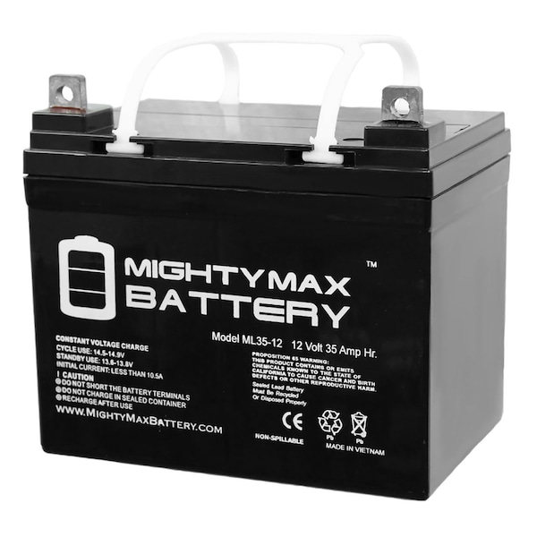 12V 35AH SLA Battery Replacement For Solar Wind VRLA - 2 Pack